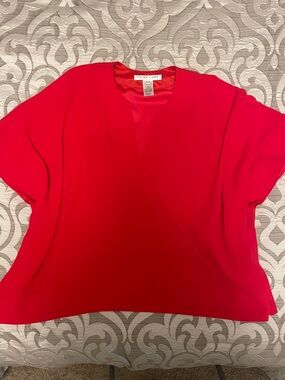 Trina Turk Red Poncho Top Size XS/S